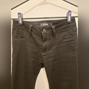 Cello Jeans soft tight pants jet black versatile skinny low rise Size 1
